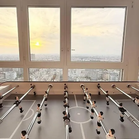 With Amazing View Of With Private Parking Apartment Paris